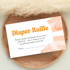 Cartão De Informações Here Comes the Sun Baby Shower Diaper Raffle Enclo