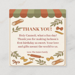 Cartão De Informações Holy Cannoli! First Birthday 