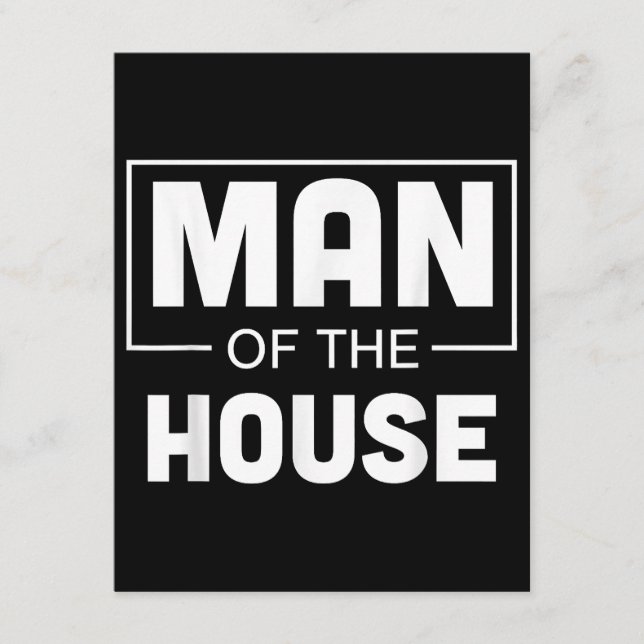 Cartão De Informações Homem Da Casa (Frente)