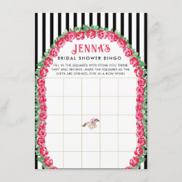 Cartão De Informações Horse Derby Chá de panela Bingo