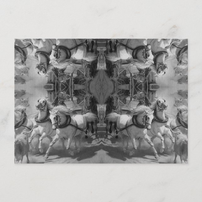 Cartão De Informações Horses –Pferde – Marmor Marmo marble marbre (Frente)