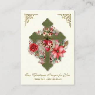 Cartão De Informações Hutchinson Christmas Prayer