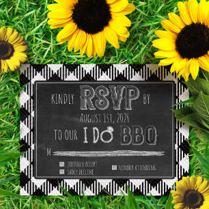 Cartão De Informações I Do CHURRASCO Chalk Outdoor Summer/Spring Wedding