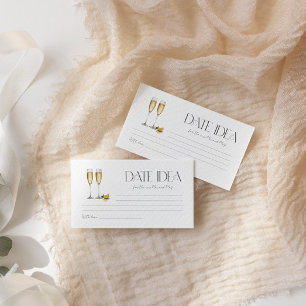 Cartão De Informações Ideia de Noite de Encontro com Brunch de Champanhe