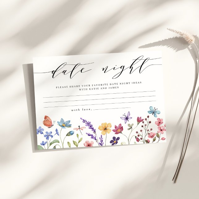 Cartão De Informações Idéias de Noite de Encontro Floral de Primavera e  (Criador carregado)