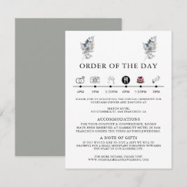 Cartão De Informações Ilustração de Aquarela Rústica Arranjo Floral