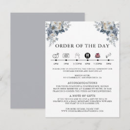 Cartão De Informações ilustração em aquarela rústica de um floral 