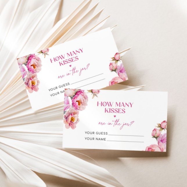 Cartão De Informações Imagine quantos beijos o jogo de noiva (Criador carregado)