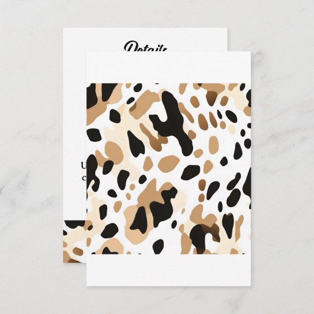 Cartão De Informações Impressão de fazenda de Casamento de  (Frente/Verso)