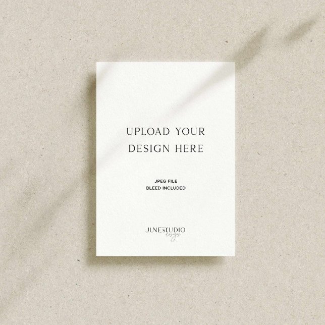 Cartão De Informações Impressão de placa de gabinete de 4,5x6,25 pol (Criador carregado)