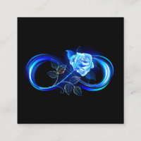 Infinidade brilhante com rosa azul