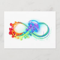 Infinidade com água-vivas do Arco-Íris