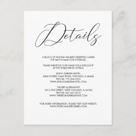 Cartão De Informações Informações de Detalhes de Casamento em Script Mod