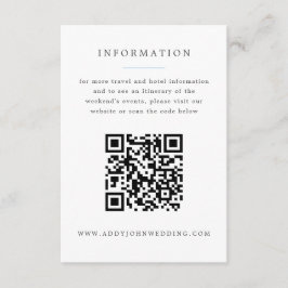 Cartão De Informações Informações do Casamento Grand-millennial com Hort