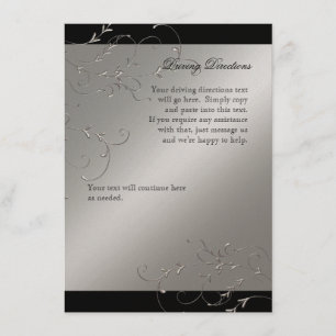 Cartão De Informações Informações do Hotel Black Tie Elegance, Direction