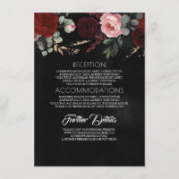 Informações sobre Casamento Floral Dourado e Verme