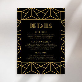 Cartão De Informações Informações sobre convidados de casamento do Vinta