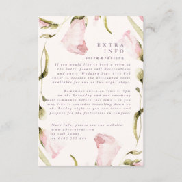 Cartão De Informações Informações sobre detalhes do casamento do Boho Pr