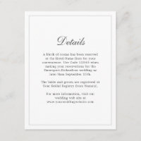 Informações sobre Detalhes do Casamento Elegante S