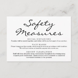 Cartão De Informações Informações sobre Máscara de Segurança Covid 19 e