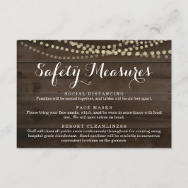 Cartão De Informações Informações sobre Máscara de Segurança Covid 19 e 