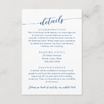 Informações sobre o Hotel de Detalhes do Casamento