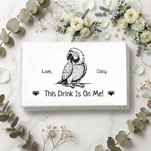 Cartão De Informações Ingresso de Bebida de Casamento Personalizado de P