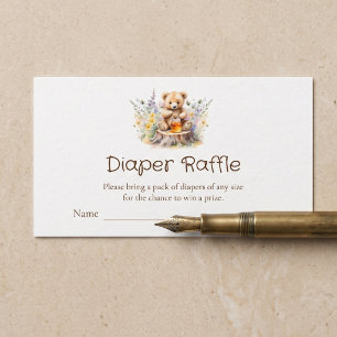 Cartão De Informações Ingressos da Rifa de Fraldas Little Honey on The W