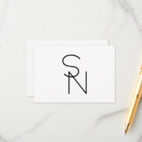 Iniciais Sobrepostas de Aparência Moderna