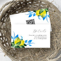 Invólucro Botânico Amarelo e Azul de Limões