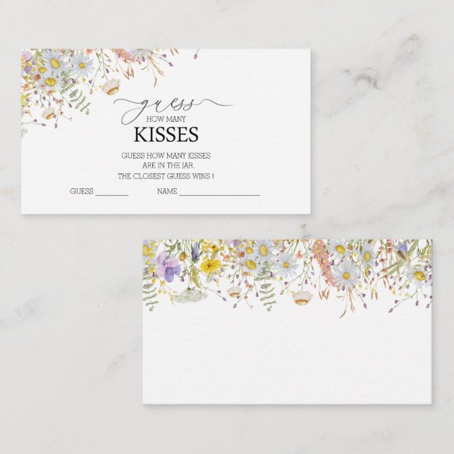 Cartão De Informações Invólucro de Chá de panela Floral Elegante  (Frente/Verso)