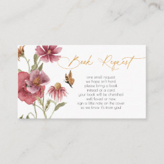 Cartão De Informações Invólucro de Solicitação de Livro de Rapariga de F