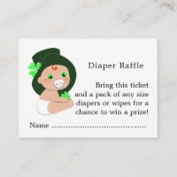 Irish Leprechaun Lucky Shamrock Fralda Raffle