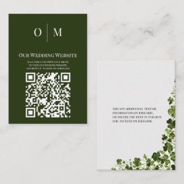 Cartão De Informações Irish Stylized Shamrock Leafy Folia QR Code 