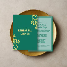 Jantar de Ensaios de Casamento com Folhas de Ouro