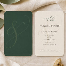 Jantar de Ensaios Minimalista Esmeralda Elegante