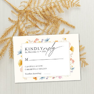 Cartão De Informações Jardim Botânico de Flores Silvestres da Primavera 