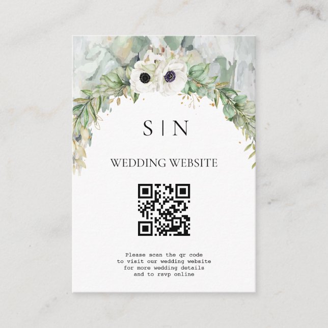 Cartão De Informações Jardim de Verão Boêmia Lush Greenery (Frente)