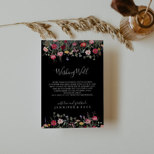 Cartão De Informações Jardim Multicolorido Flor Selvagem Vestido Bem
