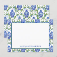 Jars de Ginger Azul e Verde e Bamboo