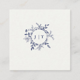 Cartão De Informações Jasminum Sambac Elegante Floral