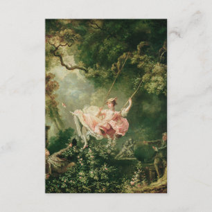 Cartão De Informações Jean-Honoré Fragonard - The Swing,