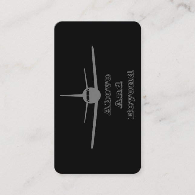 Cartão De Informações Jet Liner Acima E Além (Frente)