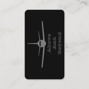 Cartão De Informações Jet Liner Acima E Além