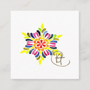 Cartão De Informações Jewish Star Mandala Art