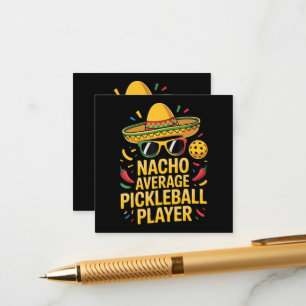 Cartão De Informações Jogador de pickleball não médio
