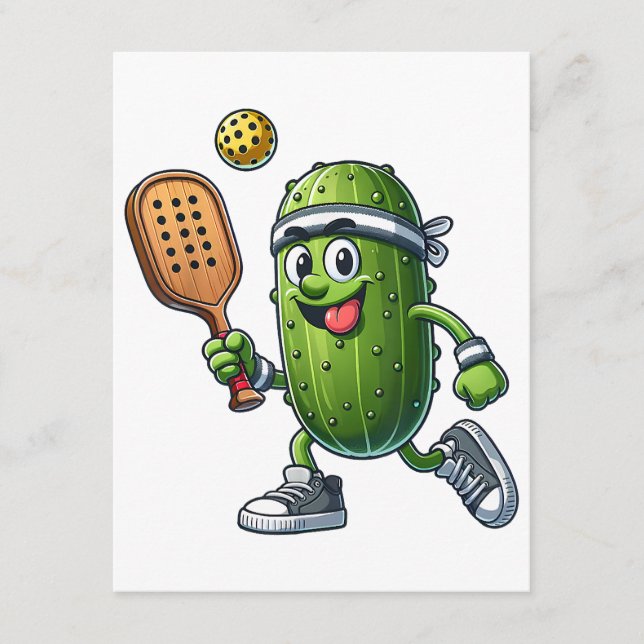 Cartão De Informações Jogador Engraçado de Pickleball Amante de Paddleba (Frente)