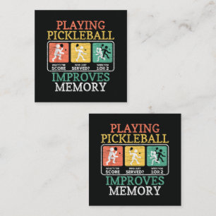 Cartão De Informações Jogar Pickleball Melhora a Memória