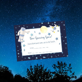 Cartão De Informações Jogo de Adivinhação da Meia-Noite Externa | Branco