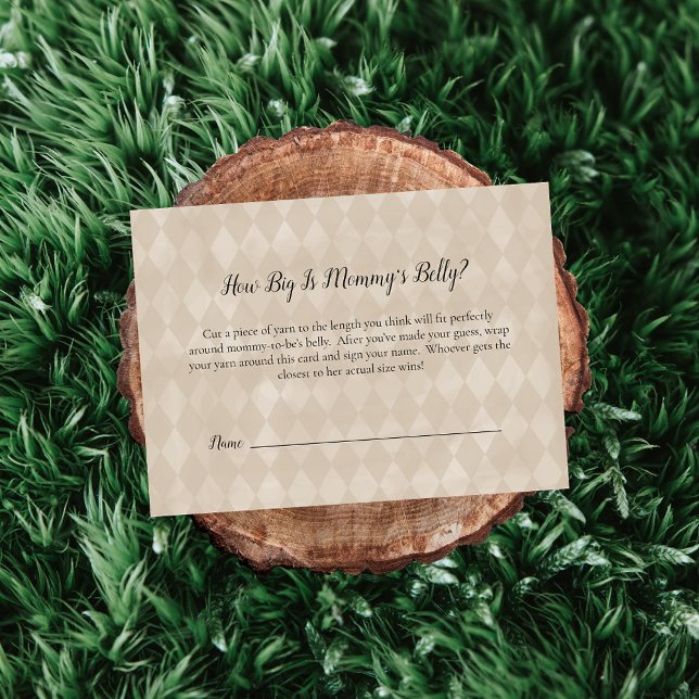 Cartão De Informações Jogo de Chá de Mamãe de Urso Branco (Criador carregado)